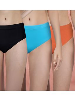 Shyaway - Women Multi-Color Solid Briefs (Pack of 3)