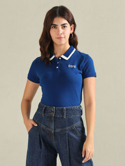 U.S. POLO ASSN. - Regular Fit Tipped Collar Polo T-Shirt