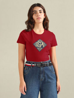 U.S. POLO ASSN. - Crew Neck Applique T-Shirt