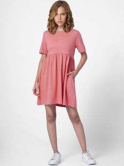 ONLY - Women Solid Pink Dress