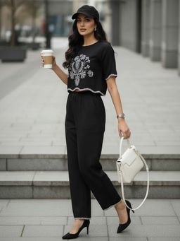 ZUMMER - Cotton Embroidered Co-Ords Set