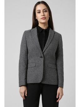 Van Heusen - Women Grey Textured Blazer