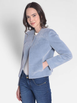 CRIMSOUNE CLUB - Women's Blue Single Breasted Blazer
