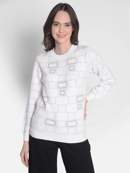 CRIMSOUNE CLUB - Women's White Sweater