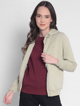 CRIMSOUNE CLUB - Women's Olive Front-Open Jacket