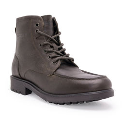 Red Tape - Men's Solid Brown Genuine Leather Ankle Length Boots