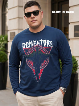 Bewakoof - Harry Potter Navy Blue Dementors Graphic Printed T-Shirt