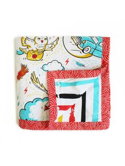 Silverlinen - Wingardium Leviosa 100% Cotton 3 Layer Reversible Blanket for Kids (Single)