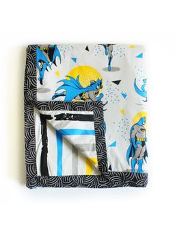 Silverlinen - Superhero 100% Cotton 3 Layer Reversible Blanket Dohar for Kids Multi (Single)