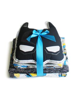 Silverlinen - Superhero Cotton Bundle of Joy Bedsheet Pillow Cover Blanket & Cushion Multi (Single)