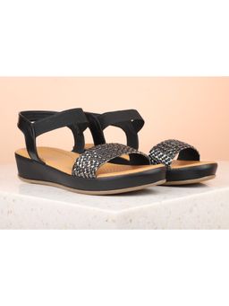 Inc.5 - Textured Black Sandals