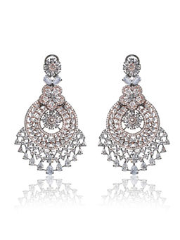 TIZORA - Antique Rose Finish Diamond Chandeliers