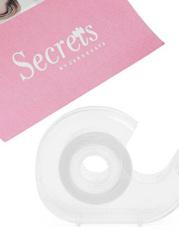 Secrets By ZeroKaata - Women 5 Meters Double-Sided Stick It Fashion Tape - White