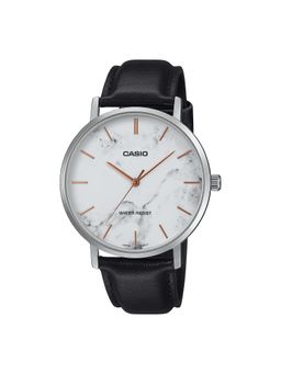 Casio - Men White Analog Watch Mtp-Vt01Lm-7Audf (M)