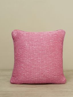 Pure Home + Living - Dark Pink Smocked Cushion Cover (16x16 inches)