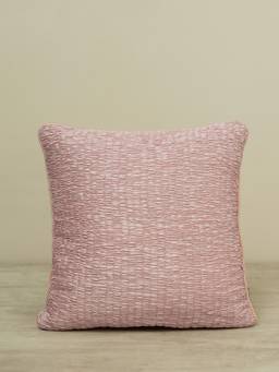 Pure Home + Living - Pink Smocked Cushion Cover (16x16 inches)