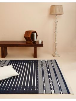 Fabindia - Blue Cotton Woven Dhurrie Floor Covering