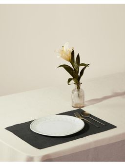 Fabindia - Charcoal Prithi Cotton Table Mats - Set of 6