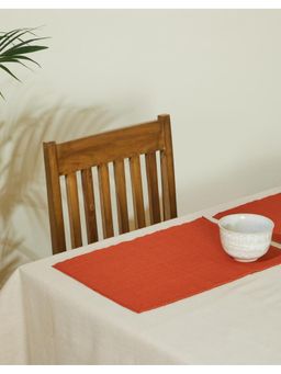 Fabindia - Rust Prithi Cotton Table Mats - Set of 6