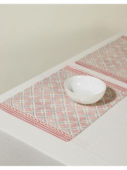 Fabindia - Bhoomi Pink Cotton Table Mats - Set of 6