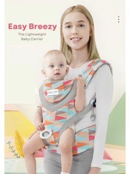 Polka Tots - Multicolor Easy Breezy Triangle Print Adjustable Baby Carrier for New-Born