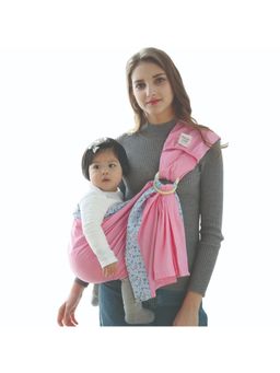 Polka Tots - Baby Pnk 100% Cotton Ring Sling Carrier for New Born Infant Kids