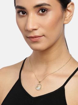 Blueberry - Gold Plated Evil Eye Chain Necklace