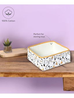 Mi Arcus - Storage Basket/Organizer for Kids' Small Items - Off White, 25x10x25 cm