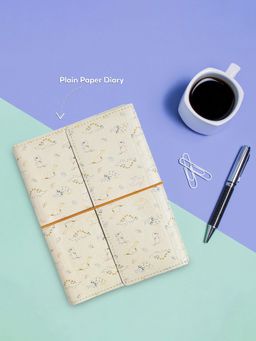 Mi Arcus - Dinosaur Diplodocus Print Paper Diary for Kids Cream 2Y+