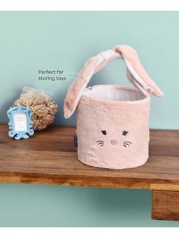 Mi Arcus - Rabbit Face Design Storage Basket/Organizer for Baby Nursery Decor - Pink
