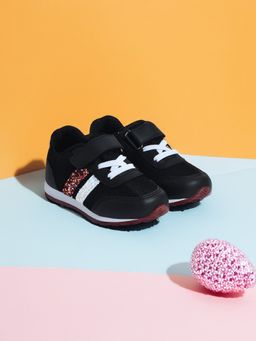 Mi Arcus - Black Comfortable Walking Shoes for Baby Kids (UK 7)