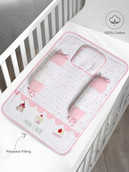 Mi Arcus - Mattress Set, Pk of 4 - Mattress with TPU Lamination,1 Pillow, 2 Bolsters