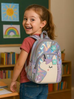 Mi Arcus - Unicorn Face Design Girls Backpack With Zip Closure For Girls (2 Years+)