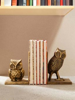 Fabindia - Golden Owl Casted Metal Bookends