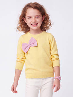 United Colors of Benetton - Yellow Pure Cotton Solid/Plain Hoodies