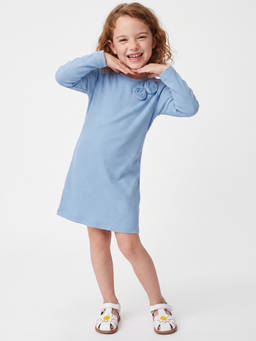 United Colors of Benetton - Blue Cotton Blend Embroidered Hoodies