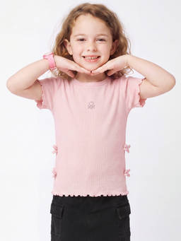 United Colors of Benetton - Pink Cotton Blend Solid/Plain Mid Waist Hoodies