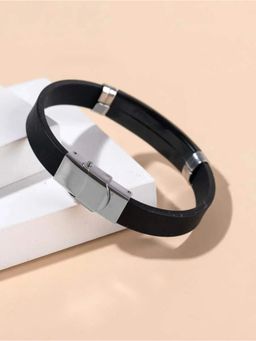 Salty Alpha - Men Obsidian Black Bracelet