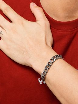 Salty Alpha - Men Hades Classic Silver Thick Bracelet