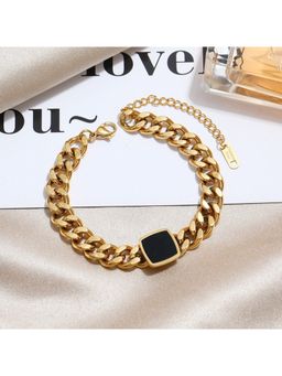 Salty Alpha - Men Classic Golden Black Bracelet