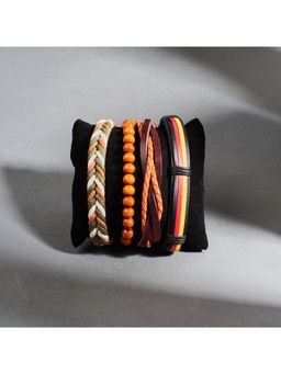 Salty Alpha - Men Multi-Color Free Spirit Bracelet (Pack of 4)