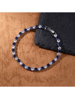 Salty Alpha - Men Blue Two Tone Radiance Tennis Bracelet