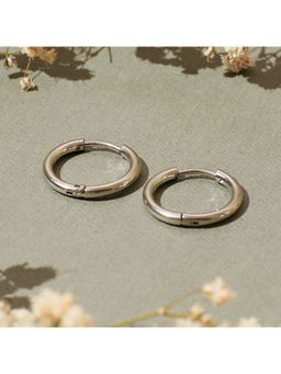 Salty Alpha - Men Midas Silver Hoop Earrings