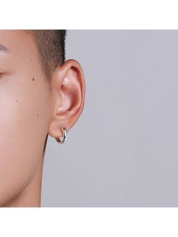 Salty Alpha - Men Essential Silver Hoop Earrings