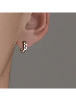 Salty Alpha - Men Hermetic Silver Hoop Earrings