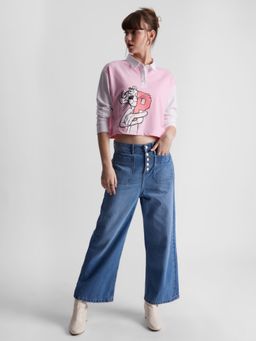 The Souled Store - Official Pink Panther- Hug Women Rugby Polos