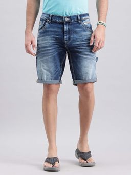 ROOKIES - Blue Denim Slim Fit Shorts