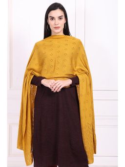 W - For Women Pink Textured Acrylic Shawl