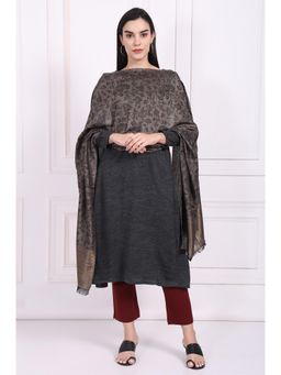 W - For Women Brown Paisley Cotton Shawl