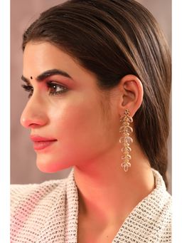 Zurooh - 18K Gold Plated Elegant Polki Danglers